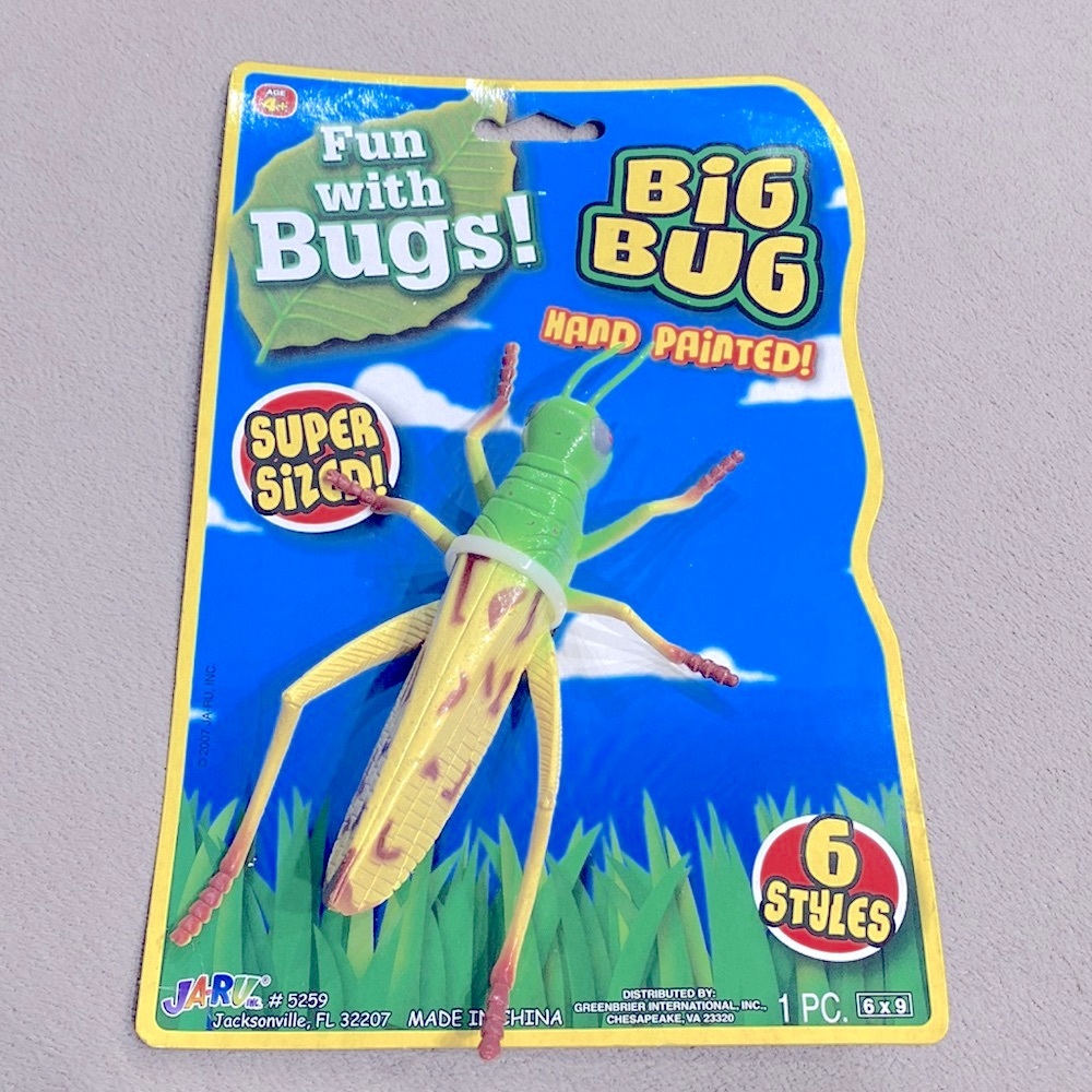 New JA-RV Inc. Hand Painted Super Sized Grasshopper Big Bug From 2007 Collection